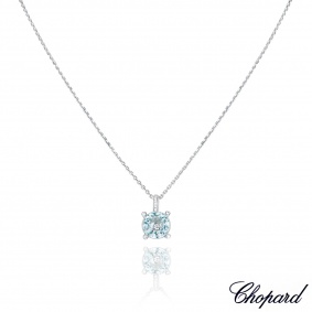 Chopard White Gold So Happy Blue Stone & Diamond Pendant 79/6231-1013 Chopard White Gold So Happy Blue Stone & Diamond Pendant 79/6231-1013